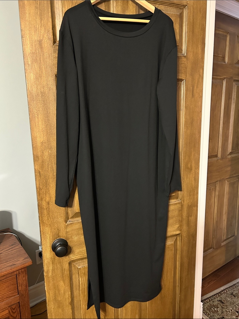Classic Black Long Sleeve Women's Dress
